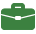 green briefcase