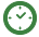 green clock