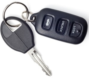 A set of car keys