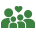 cluster of family members