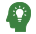 head with lightbulb