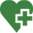 heart with plus sign